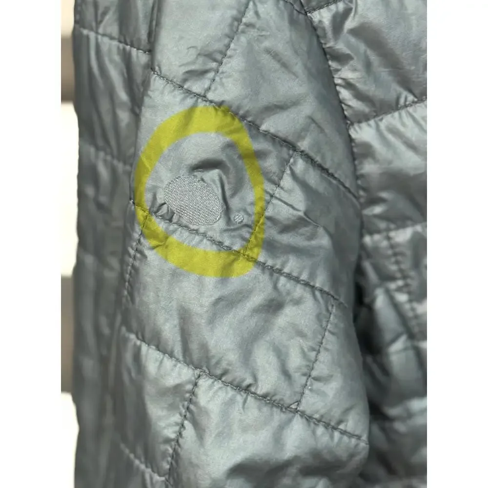 Women's Medium Patagonia Nano Puff 1/2 Zip Bivy Hooded Regen Green Jacket READ!! - Picture 5 of 7